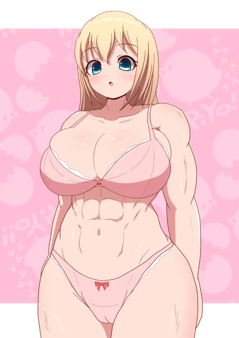 ブラを着けると基本的にお肉がハミ出るセリナちゃん
#うちの子 
#ブラジャーの日 