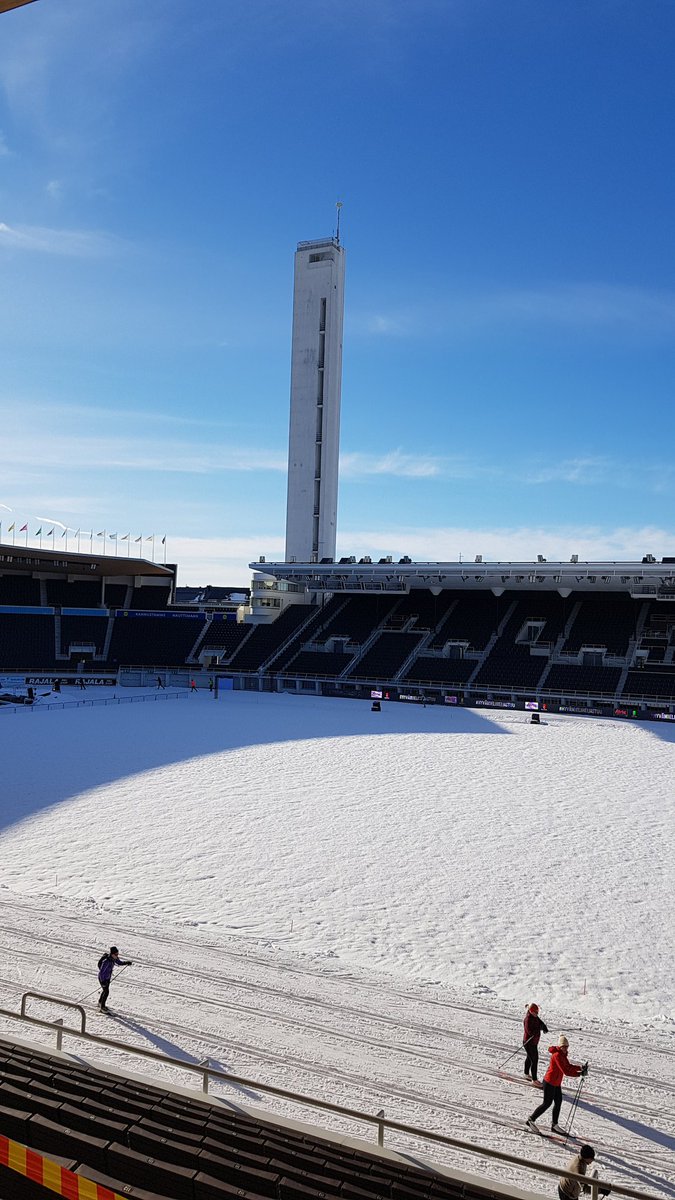 This finally got me off the couch: I have a 15 min walk to the skiing tracks at the #Helsinki Olympic Stadium. https://t.co/ZCippTR9RN
