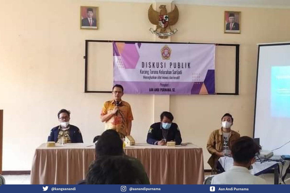 kangaanandi's tweet photo. Satu hal yang paling jarang saya sekali saya tolak adalah berdiskusi ataupun berbagi pengalaman dan ilmu kepada rekan-rekan millenial. 

Seperti di gambar ini saya berkesempatan berbagi dengan teman-teman millenial kali ini dari Karang Taruna Kelurahan Sarijadi. https://t.co/QM3FmzT4Iv