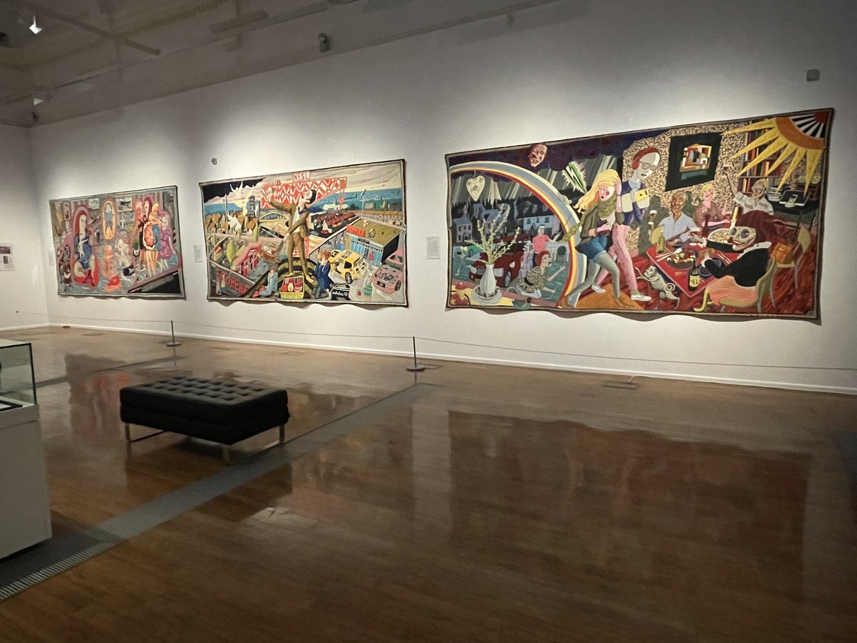 soozsteell1's tweet photo. Great to see @Alan_Measles amazing tapestries of Tim’s life this morning. Stunning 😍 In Kilmarnock’s Dick Institute 👍🏼 https://t.co/peI9Se8zvy