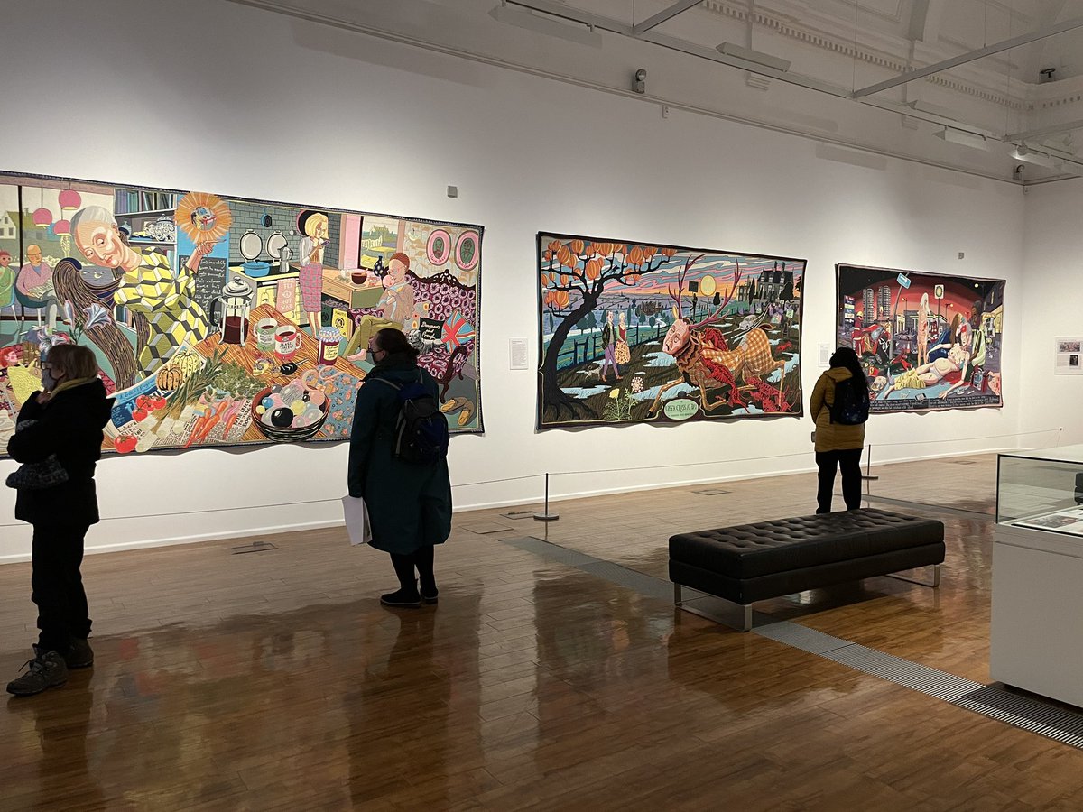 soozsteell1's tweet photo. Great to see @Alan_Measles amazing tapestries of Tim’s life this morning. Stunning 😍 In Kilmarnock’s Dick Institute 👍🏼 https://t.co/peI9Se8zvy