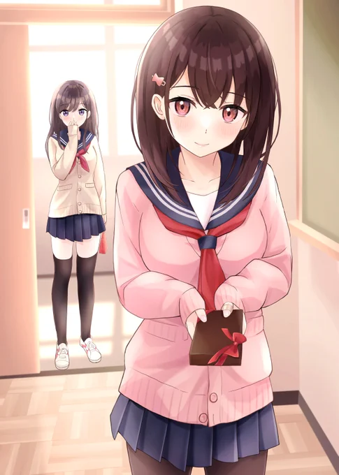「受け取って🍫」 