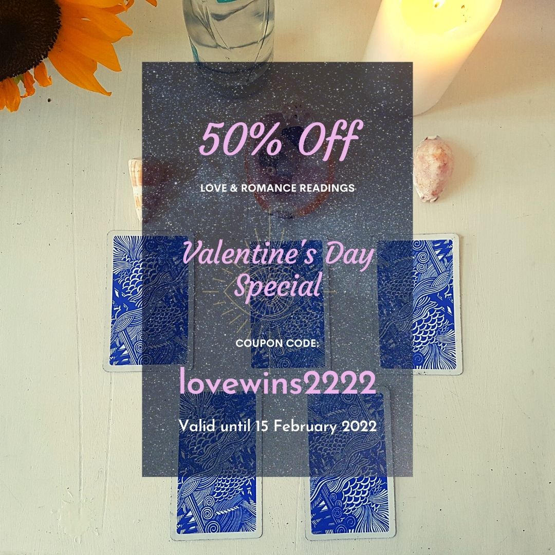 Valentine's Day is around the corner 😍. Get FREE delivery on any soy wax massage candle purchased on esotericabby.co.za OR 50% off any love & romance tarot reading... or get 'em both 😏. 

Use the coupon codes given here 👇🏾
