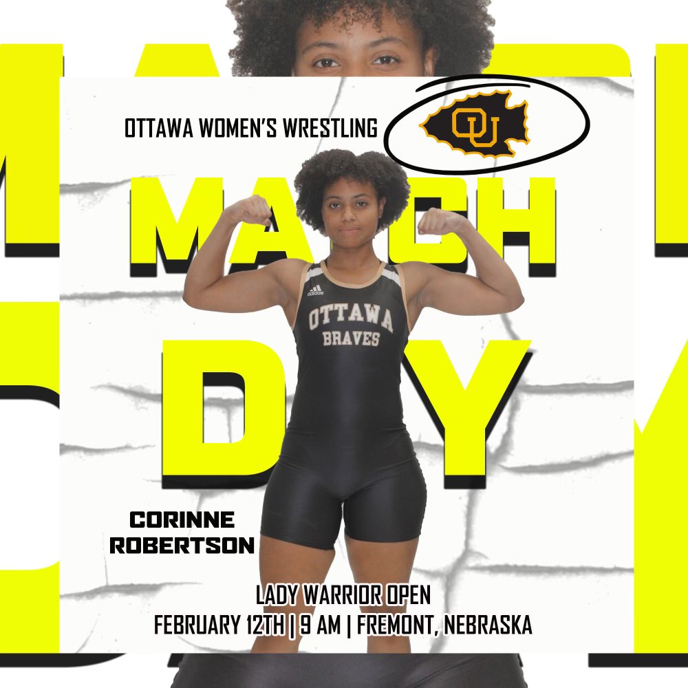 OttawaUWomensWr's tweet photo. Good luck to our Women competing today as well as all the other young men and women competing in post season this week and next! 

Weigh ins @ 7
Wrestling starts @ 9
#TUFF https://t.co/OV4tUEKYAf