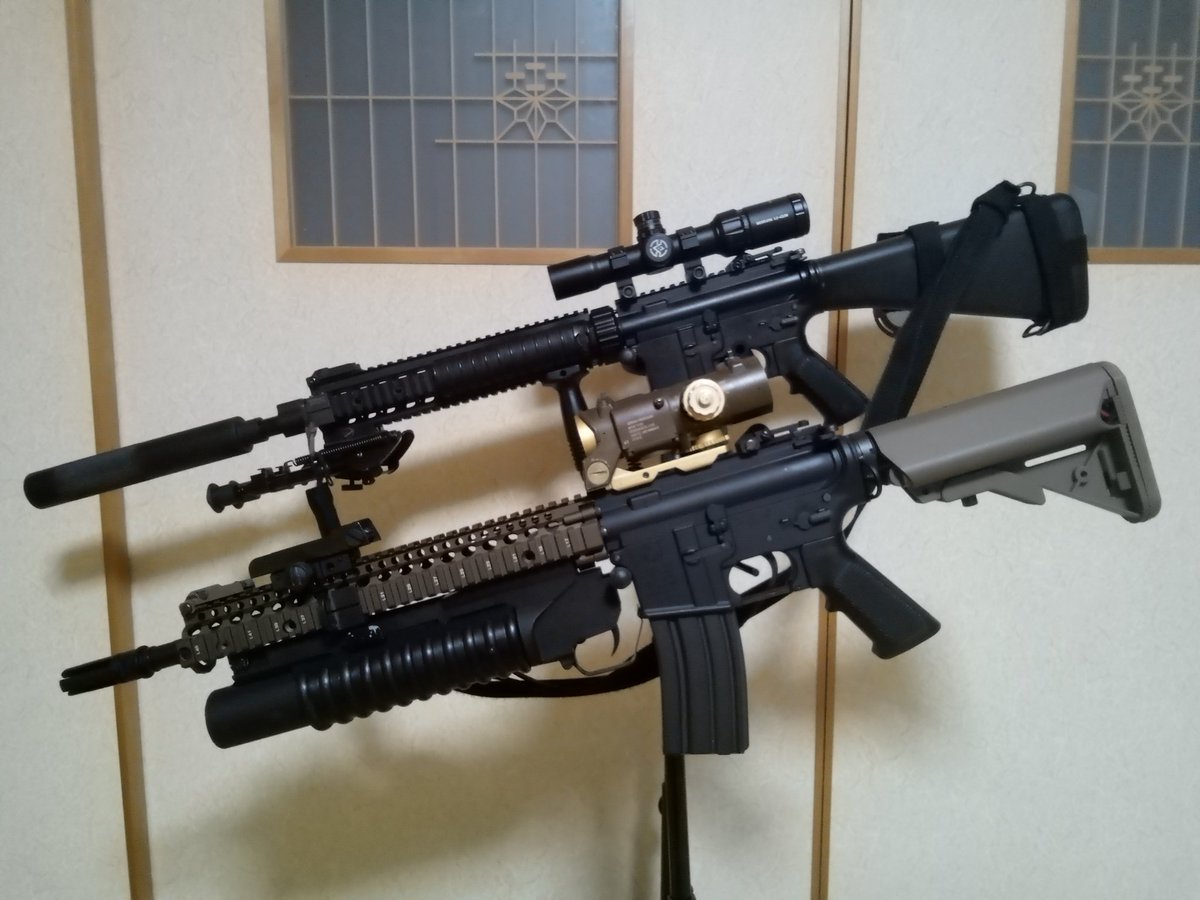 m134minigunge's tweet image. 届いたFサイトを検品、早速装着～☆Mk12とSOPMOD2に☆立てたらシャアザクのブレードアンテナかパラサウロロフスのとさかかって感じでスタイリッシュ♪某フォロワーさんに触発されちゃったw

#MK12 #SOPMOD2 #フォールディングフロントサイト #シャアザク #パラサウロロフス