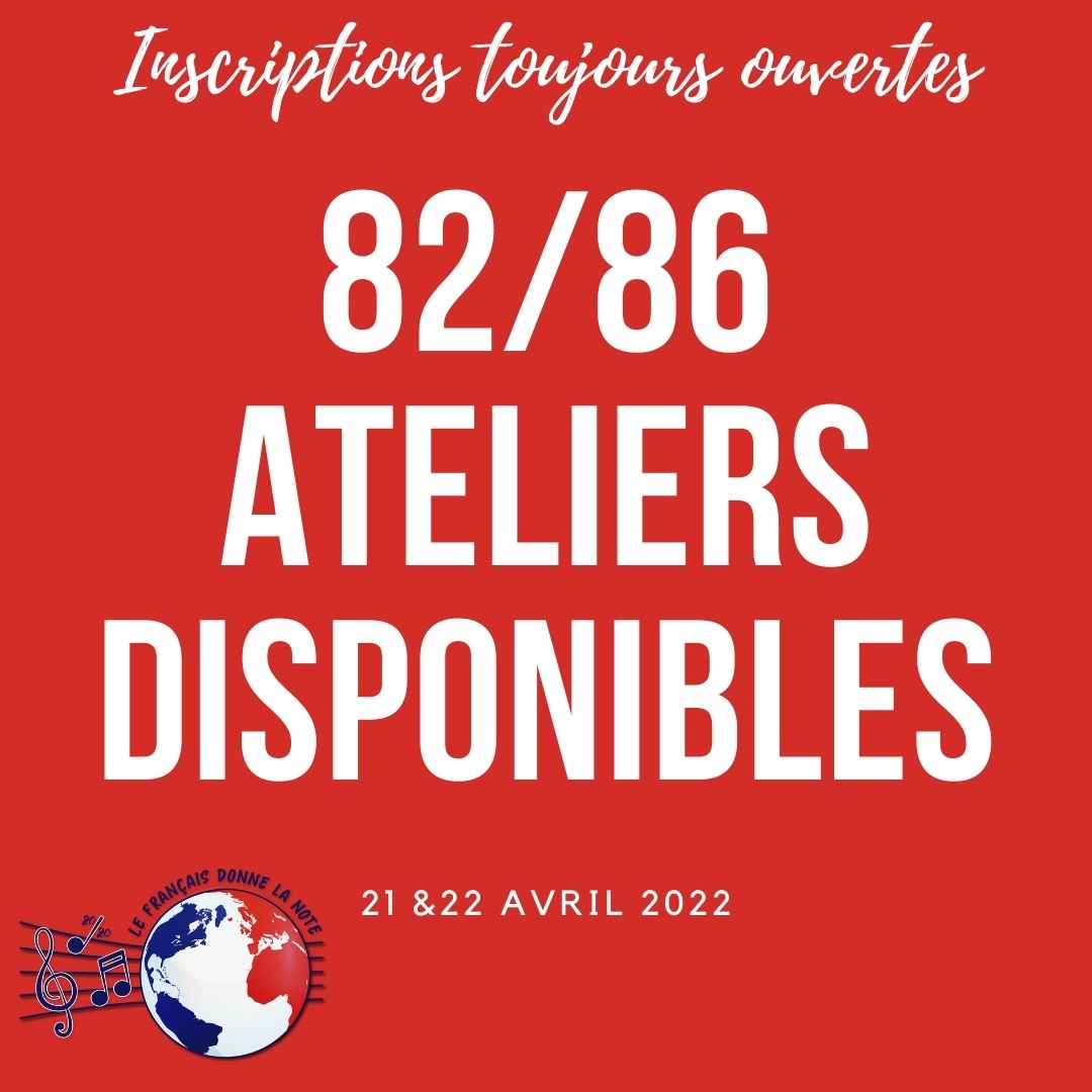 CongresFrans's tweet photo. Grâce à la flexibilité de nos intervenants, 82 ateliers sur les 86 annoncés dans le Journal du Congrès seront offerts pendant le congrès reporté en avril ; seuls 4 ateliers ont été annulés. L’inscription au congrès est toujours ouverte ! #congresfrans https://t.co/jqAu7JtFbq