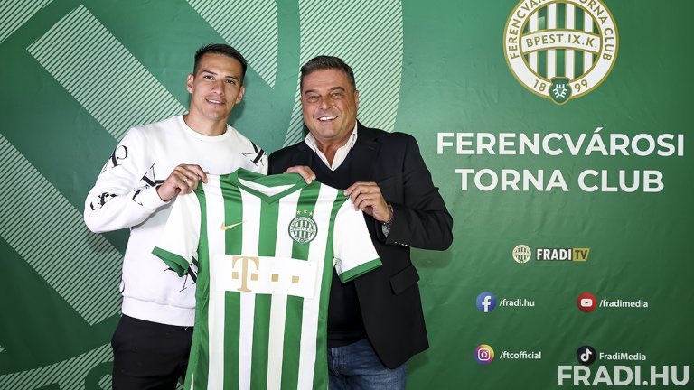 Carlos Auzqui of Ferencvarosi TC reacts during the Hungarian OTP Bank  News Photo - Getty Images