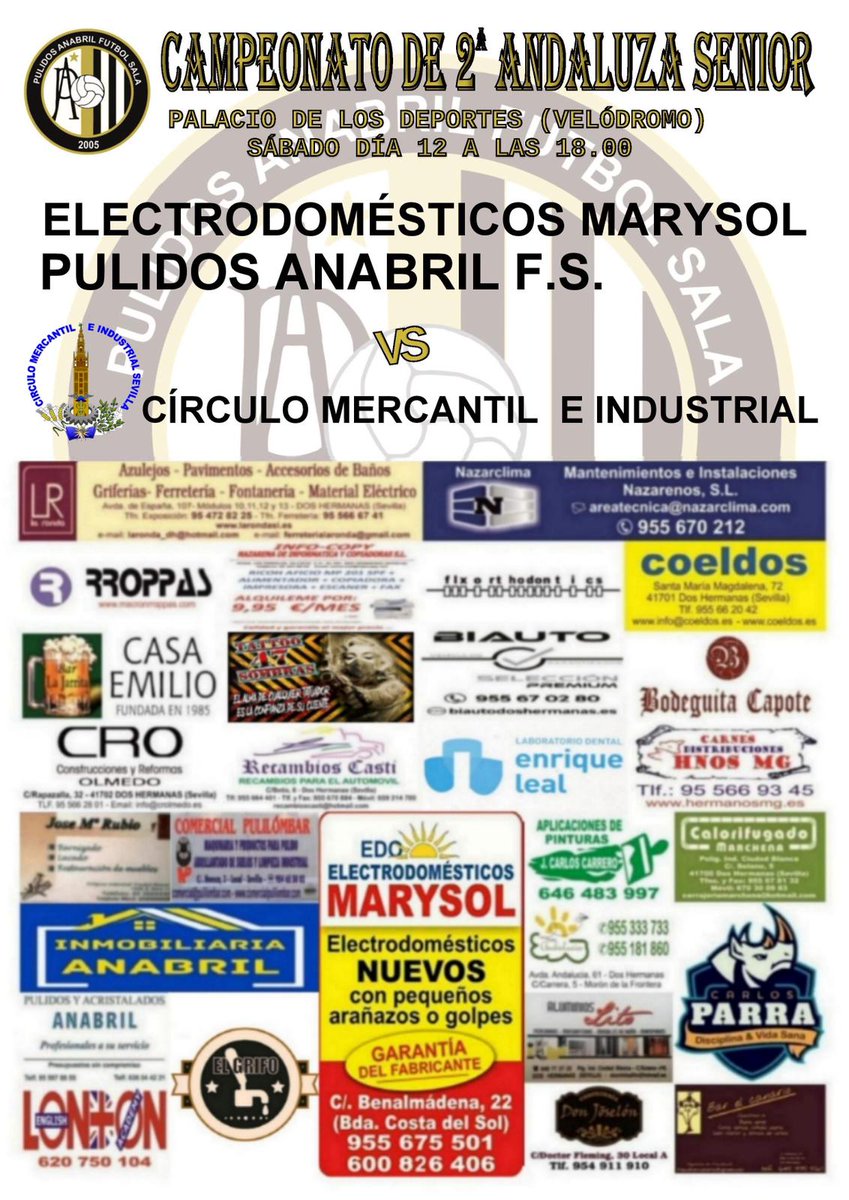 💥📣 Hoy día de partidazo. 

 Nos enfrentamos al segundo clasificado. Ya en la ida empatamos pero hoy necesitamos los 3 puntos. 🆙

 Por eso más que nunca os esperamos a las 18:00 horas en el velódromo. 
Con vosotros siempre es más fácil. 

 1,2,3 PULIDOSSS

⚫🟠