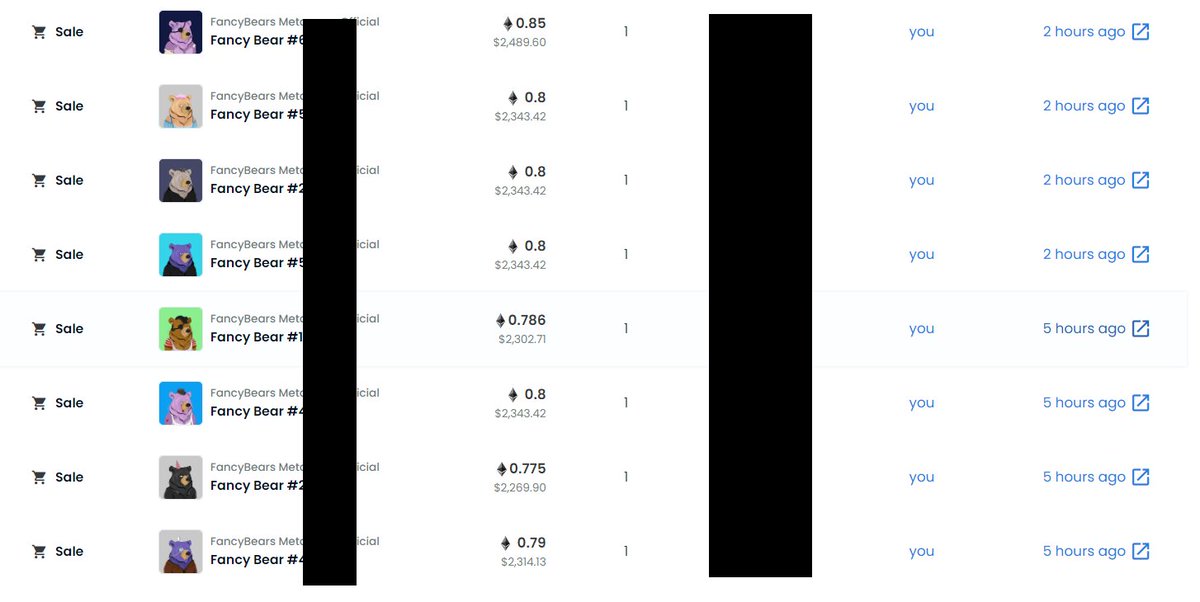 aarondegosu's tweet photo. 5 hours ago I swept 17 #fancybears
Y?
$Honey Airdrop = $2840
Honey Jar is used for all kinds of upgrades = Secondary Market Value $2000 x 2 = $4000
$2840 + $4000 = $6840 
Average Bear $2500
$6840 - $2500 = Min Net Earnings $ 4340
Anything Below 2 ETH is a steal @FancyBearsMeta https://t.co/8W35orgm4H