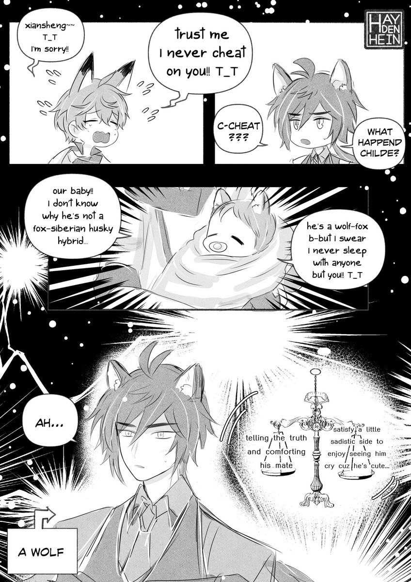#鍾タル #ZhongChi #จงทาร์ต 
🔶💧

good or evil dilemma😂

(เอียงขวา⎯) https://t.co/OzfGFZWrc6 