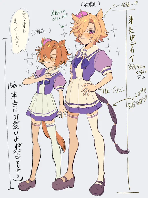俺の描いた初期オペラオーも見てください 