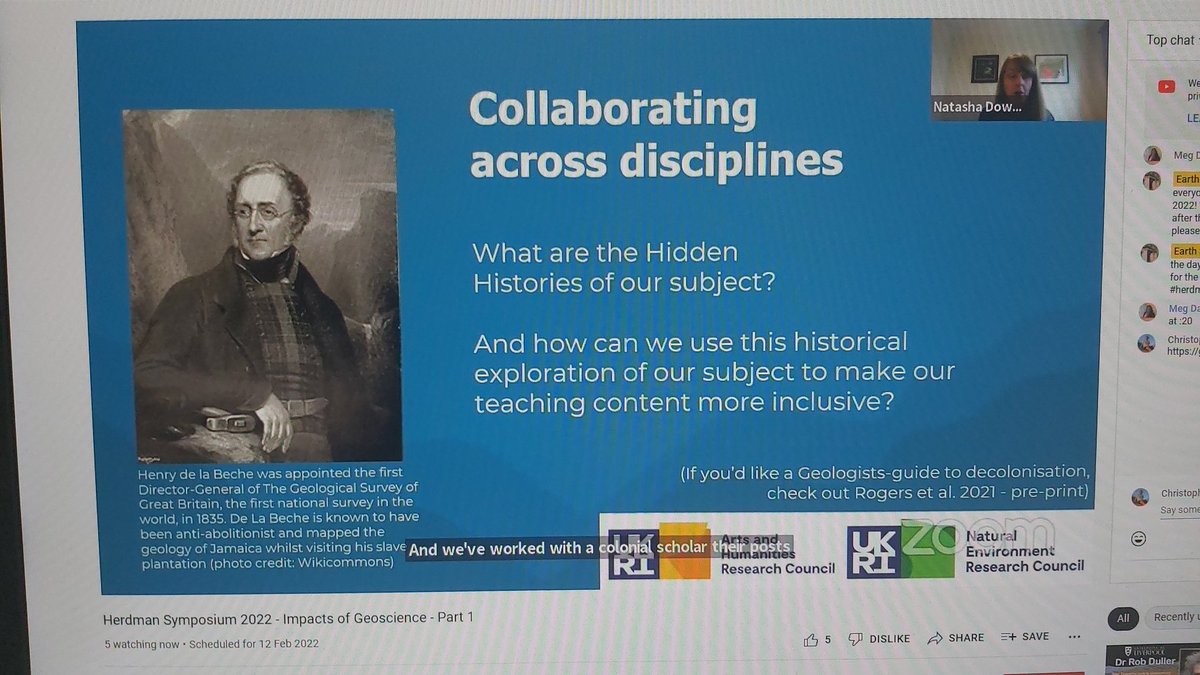 Brilliantly interesting talk on Diversity, Equity and Inclusion in Geoscience both in the UK and worldwide from <a href="/DrNatashaDowey/">Dr Natasha Dowey</a> from <a href="/SheffieldHallam/">Sheffield Hallam</a> at <a href="/HerdmanSociety/">The Herdman Society</a> Herdman Symposium 2022!
Watch via Youtube! 
youtu.be/GWxEu3fafpI
#impactsofgeoscience #herdmansymposium2022