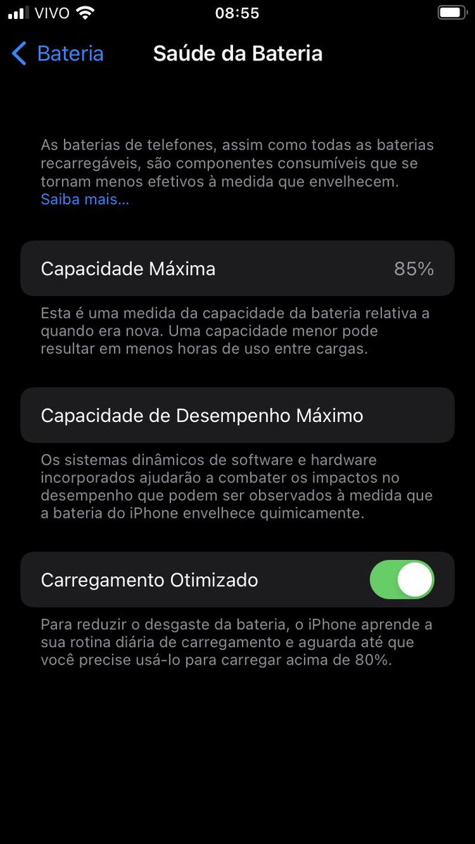 Alwin928716's tweet photo. Apple eu te odeio, como eu perdi 10 de bateria em um dia?? Ontem ela tava a 94. #Apple #iphonebranco #icloud https://t.co/PllQJ655R8