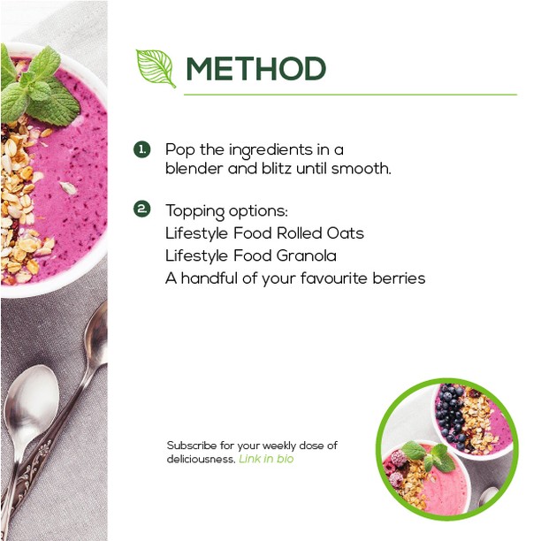 Dischem_LiveFit's tweet photo. Live your best life, one smoothie bowl at a time.🤤🥣
Check out this colorful and flavorful Superfoods smoothie bowl from @lifestylefoodsa 💃🎉
#dclf #livingfitrecipes #lifestylefoodsa #fitfood #cleaneating #healthyfood #beautifulsmoothies #healthfood #smoothiebowl https://t.co/0WGXOh58rq