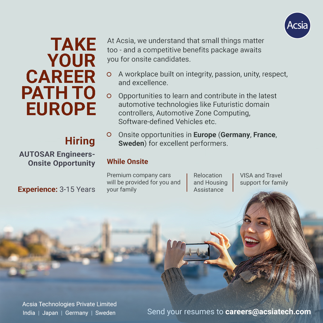 Tired of working from home? How about working from Europe? At Acsia, you get the opportunity to travel to some of the most beautiful places in Europe for ‘ON-SITE’ duty. 
.
.
.
#JobSearch #onsitejobs #europejobs