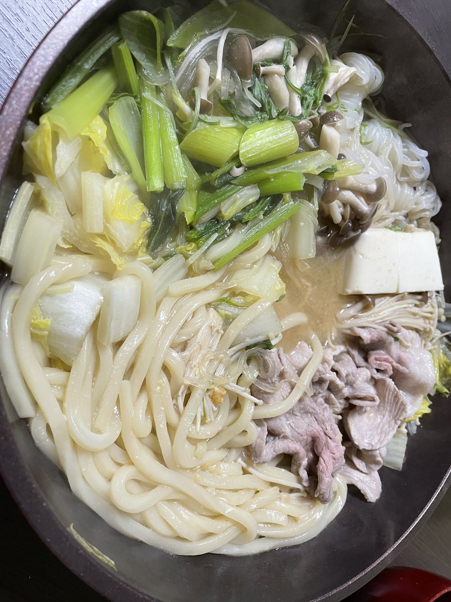 kosuke_inoueP's tweet image. 味噌ちゃんこ(ﾟ∀ﾟ)
#鍼灸師のおウチごはん
#味噌ちゃんこ