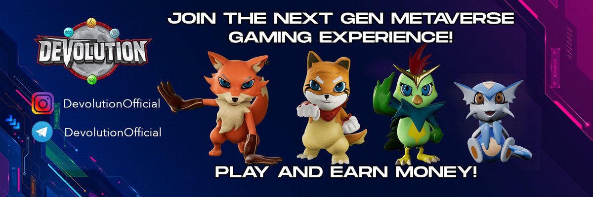 Devolution is an NFT based game.<a href="/DevolutionMeta/">Devolution Official</a> 
***Giveaway  
Follow 
<a href="/BKEXGlobal/">BKEX</a> &amp; @Gary_BKEX &amp; <a href="/DevolutionMeta/">Devolution Official</a> 
 RT &amp; Comment with #BKEXDEVO
Like the tweet
Tag 5 friends 
10 Winners will share 500USDT within 14 days
I buy $DEVO today,let see what will happen🥳.