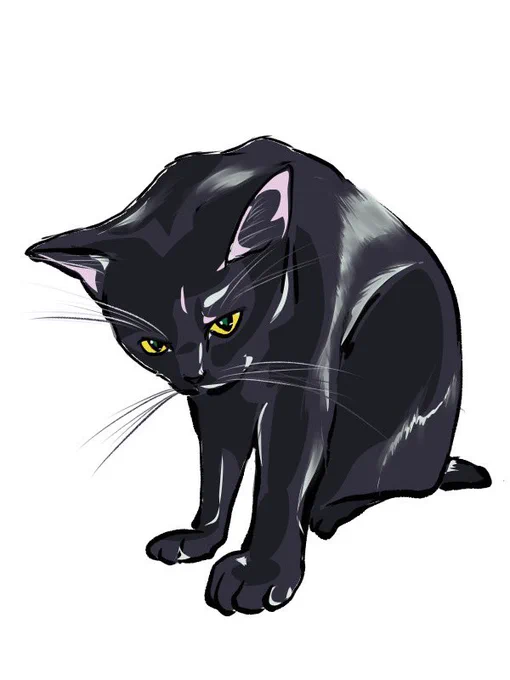 猫 #猫 #イラスト #メディバンペイント