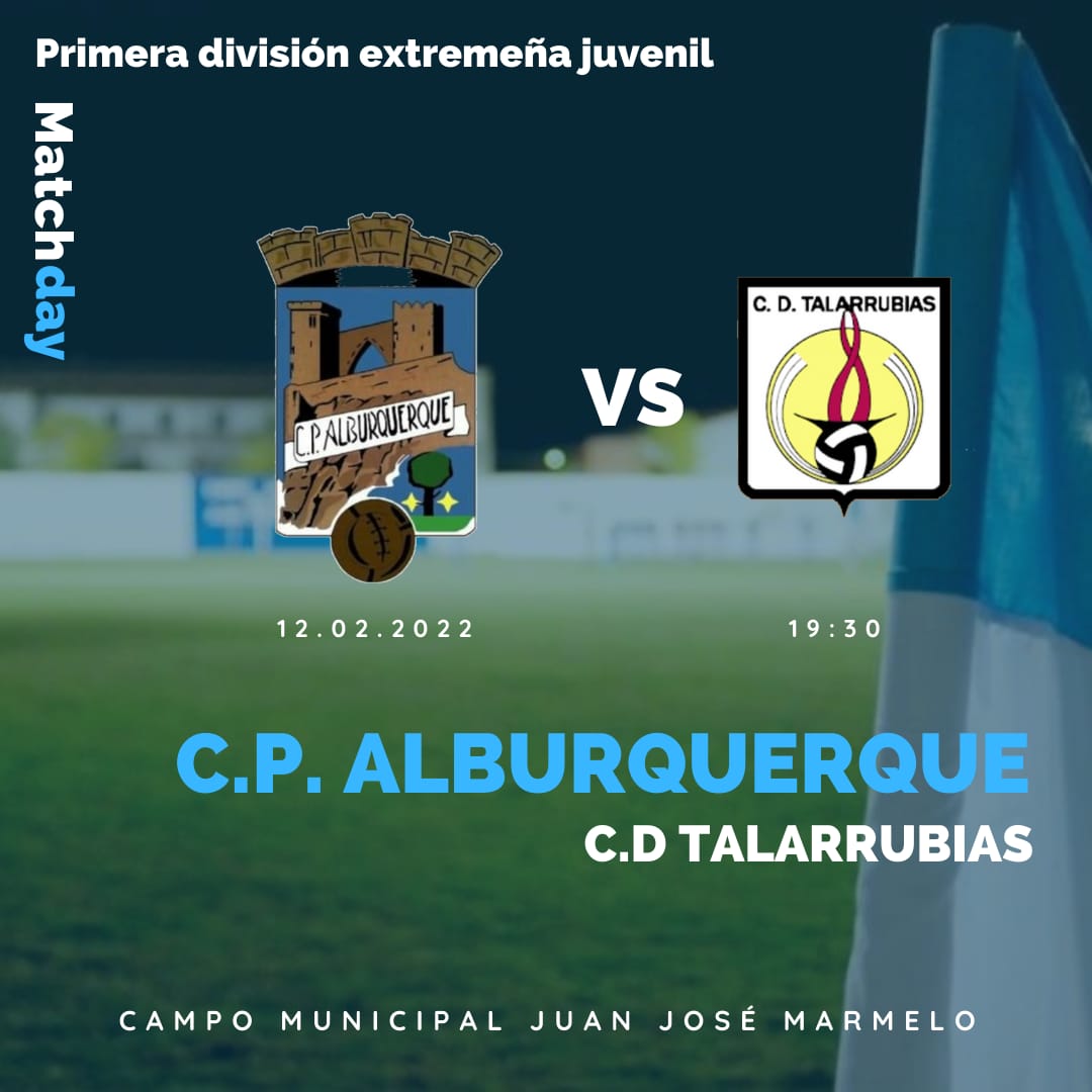 CPAJuvenil's tweet photo. 💙 DÍA DE PARTIDO
🗓 JORNADA 19 PRIMERA DIVISIÓN EXTREMEÑA JUVENIL 
🆚️  CD TALARRUBIAS 
🕢 19,30 HORAS
🏟 CAMPO MUNICIPAL JUAN JOSÉ MARMELO 
#sentimientoazulyblanco https://t.co/umTG3gpVVv