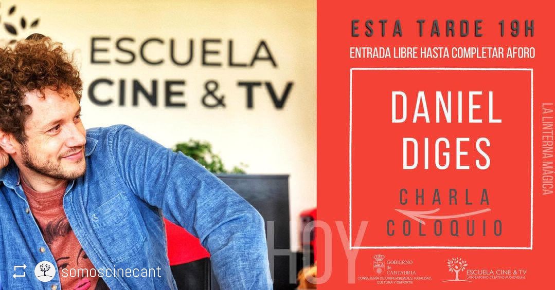 DigesFans's tweet photo. 📣 Gente de #Cantabria, aprovechad!😍Ojalá estuviéramos más cerca!😅
#Repost @labo_crea
🍀 Encuentro con @DanielDiges Esta tarde a las 19h habrá una charla/coloquio sobre #musical. 
Entrada libre hasta completar el aforo
#Lalinternamagica #DanielDiges #Santander #danieldigesfans https://t.co/4MLkDRSGZA