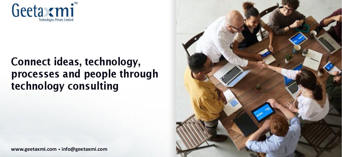 gitakshmi's tweet image. Connect ideas, technology, processes and people through technology consulting with Geetaxmi Technologies #TechnologyConsultingServices #ConsultingServices. 

Click for more information: lnkd.in/ezVB8SZ2

#technology #people #consulting #geetaxmi