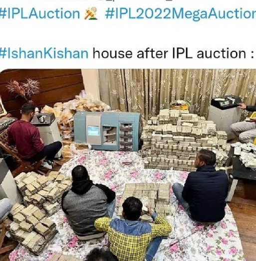 TafreeWith's tweet photo. #ishankishan #IPLAuction 

I think it is overrated 🙄 https://t.co/23DP8UNTNh