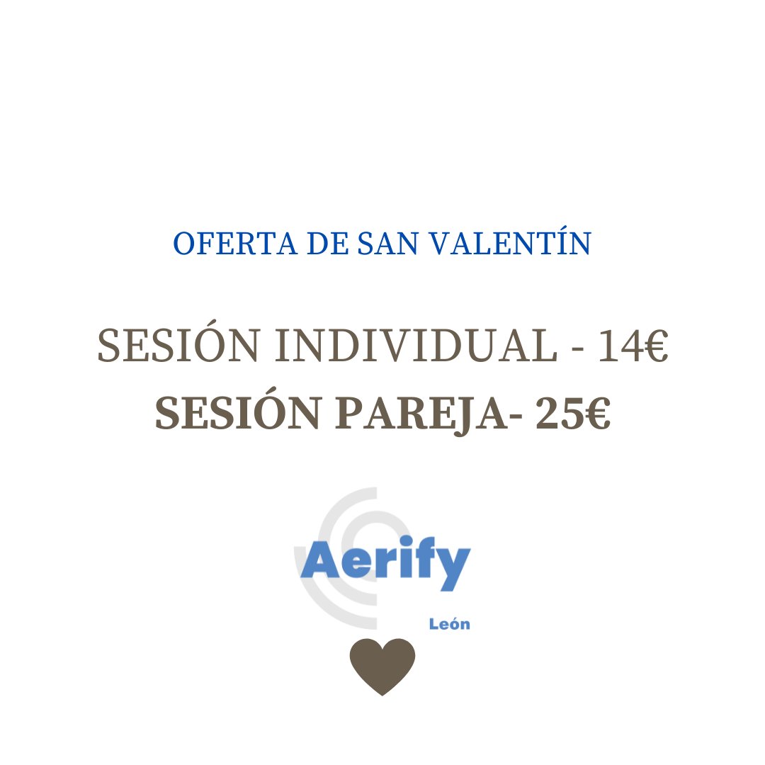 ¿No sabes qué regalar a tu pareja este San Valentín?
¡Estás a tiempo de regalar algo diferente y sorprenderle!

SESIÓN INDIVIDUAL - 14€
SESIÓN PAREJA - 25€

Regala salud, regala presoterapia 🙌

#presoterapia #deporteysalud #amor #sanvalentin #sanvalentin2022 #leon #leonesp