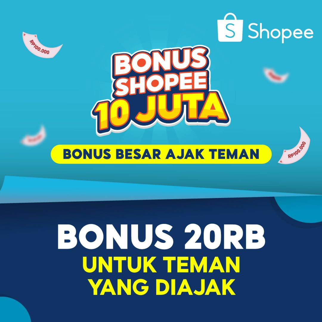 Hai! Ada bonus 20RB untukmu yang langsung bisa ditarik, nih! Yuk, download Shopee dulu dengan klik link ini: #BonusShopee10Juta shp.ee/cgubvyyhmhz