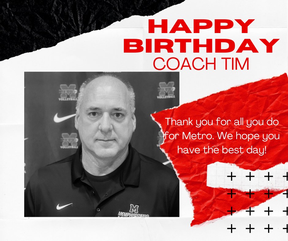 Happy Birthday, Coach Tim!🎂 We hope you have the best day. Metro is so lucky to have you! #metrobirthdays #metrocoachesarethebest #happybirthday #metrostrong