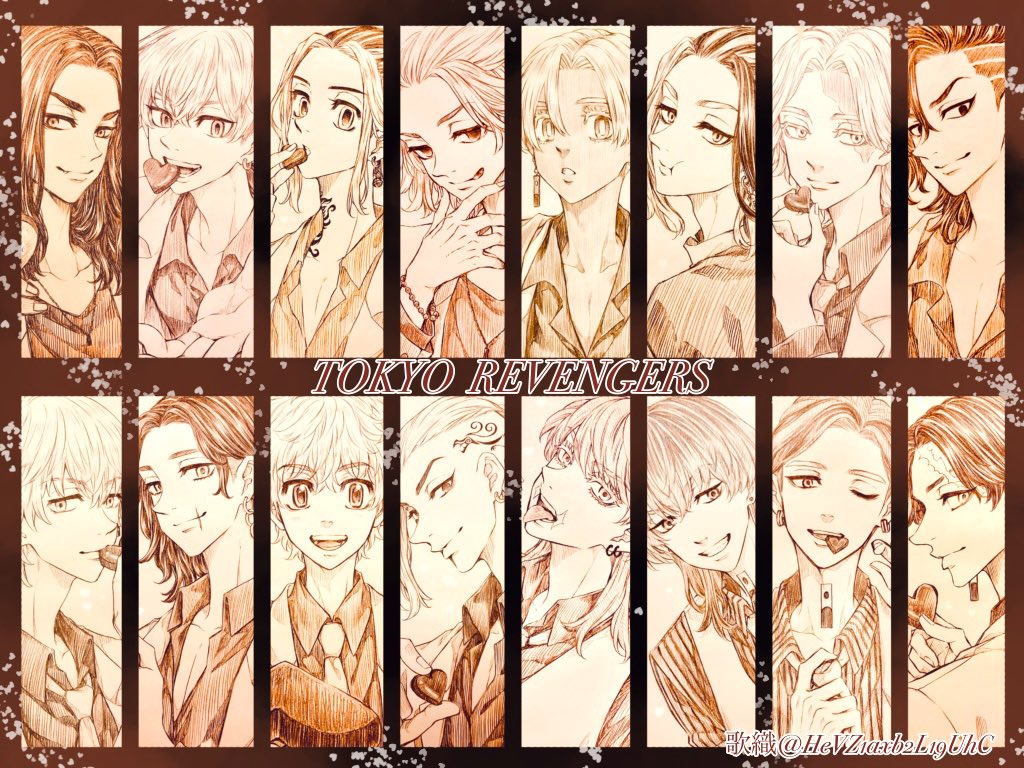 バレンタインイラスト全員まとめたよ💖☺️🍫 #東京卍リベンジャーズ