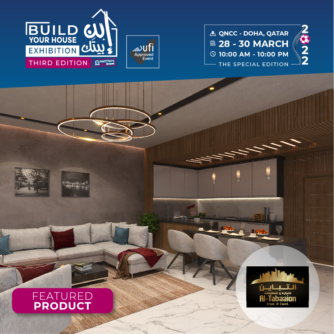 BYHQatar's tweet photo. يسعدنا أن نقدم مجموعة من المنتجات المميزة من شركة التباين للتجارة والمقاولات التي ستعرض في معرض إبنِ بيتك
٢۰٢٢

Visit their stand on 28-30 March 2022 at QNCC and (stand no. I042).

@Al_Tabaaion 
#BYH2022 #BYHQatar #FIFAQatar #FIFA2022 #AlTabaaionContracting
#معرض #قطر #ابن_بيتك https://t.co/c2R4w7PmUx