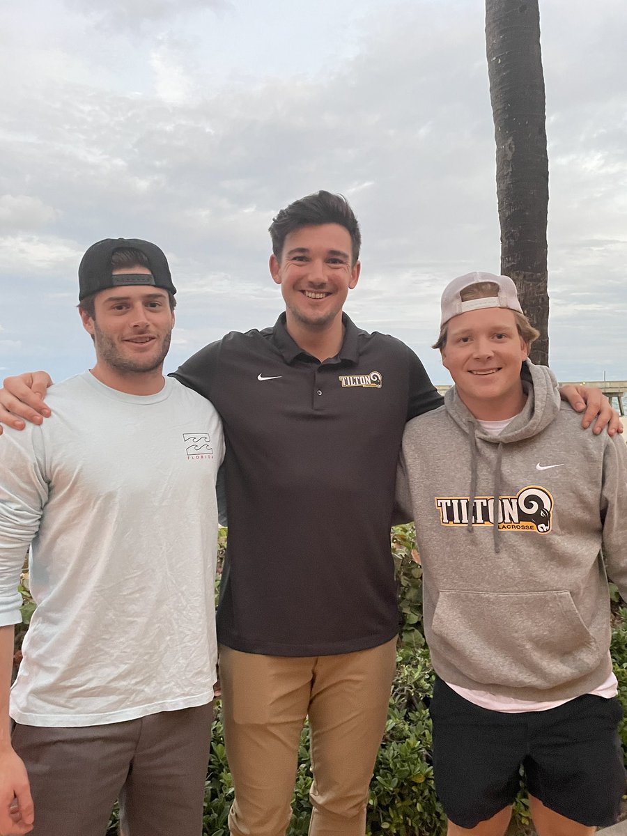 CoachRichmond26's tweet photo. Great to see @TiltonSchool @TiltonBVLax Alumni on the road! Joe and Carter ‘21 are crushing it at Lynn. https://t.co/g049As2FfT