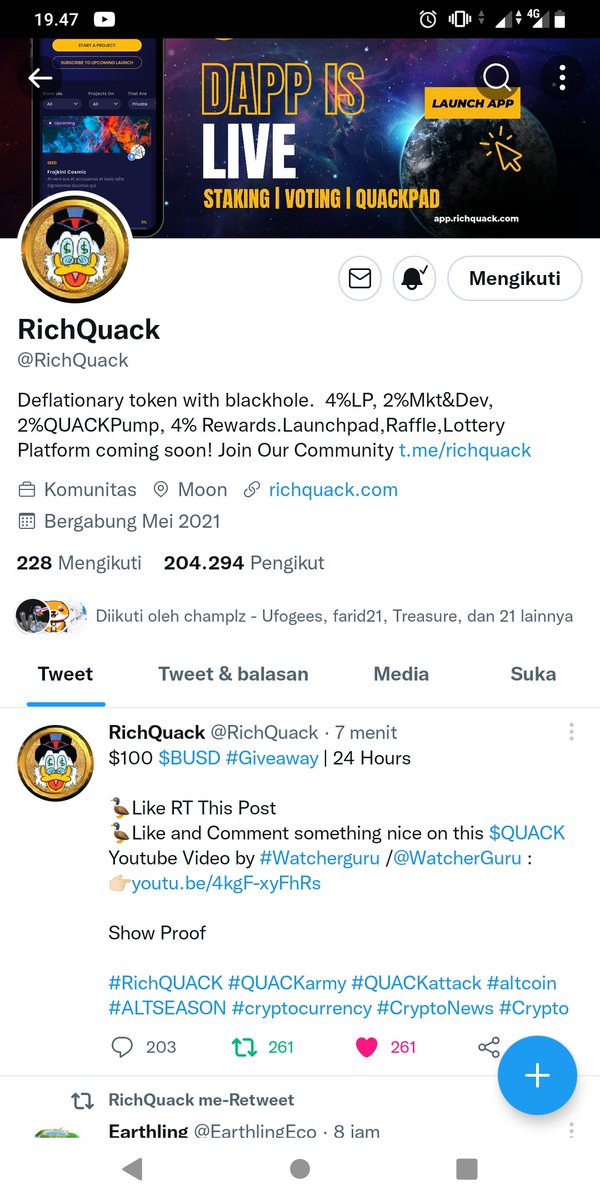 Zokerr168's tweet photo. @RichQuack @WatcherGuru My name Youtube . LURAHPRAGMATIC
And to the moon 🚀🚀🚀

#RichQUACK #QUACKarmy #QUACKattack #altcoin #ALTSEASON #cryptocurrency #CryptoNews #Crypto https://t.co/SRtJIyQEhD