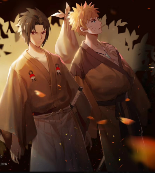 🔆🌙 on X: "this art of naruto and sasuke tho https://t.co/WroU7LmGP5" / X
