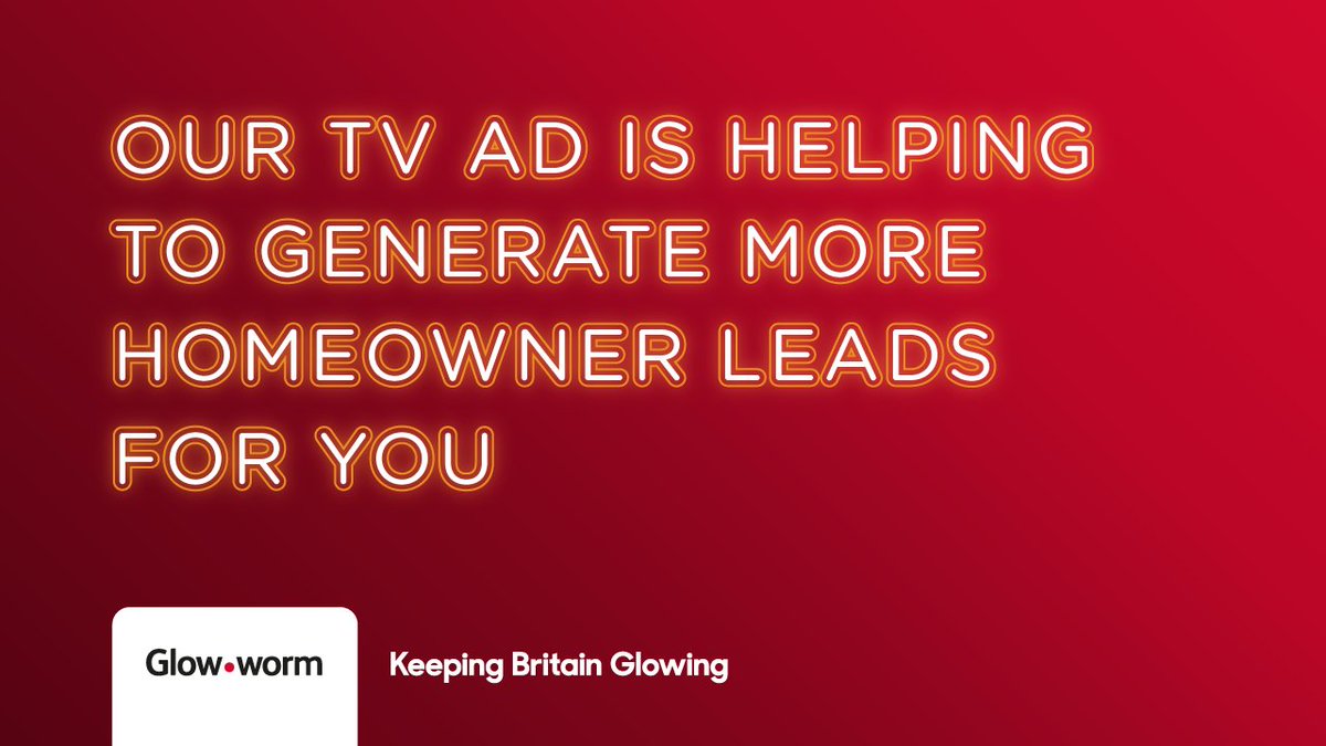 glow_wormclub's tweet photo. Here's a reminder to take advantage of those homeowner leads on Club Energy!

We're investing in you by spreading word of our #GlowWorm boilers with our TV and radio ad to win you more customers.

Visit #ClubEnergy at https://t.co/qRNdI9xKe8 https://t.co/t72zqDZ5B4