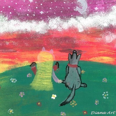 DianaArt2011's tweet photo. @EldogToken I like the ELDOG token because a memecoin with a puppy represents the power of the Spirit and of unconditional Love above financial reasons or of any kind.

My herotag:  artdiana

(This painting is made by me) https://t.co/rdZcsPxwXo