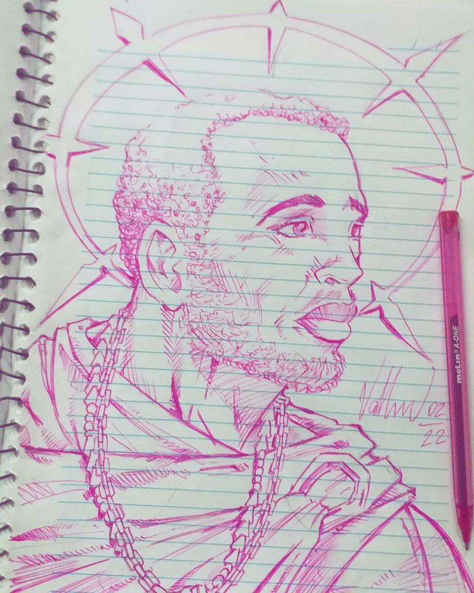 valter_be's tweet photo. São Benedito, em uma visão particular. #desenho #drawings #osain #axé https://t.co/sh5Cf8LGD5