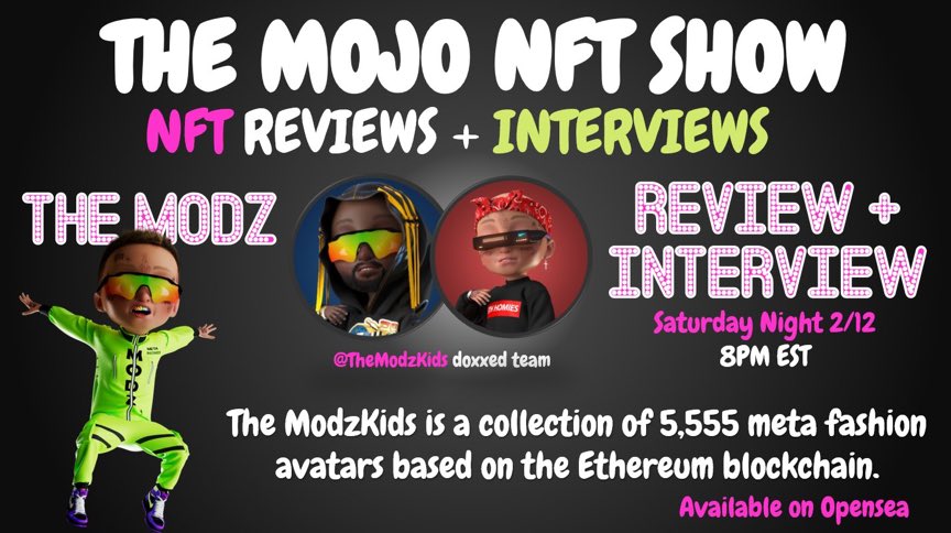 Find out tonight at 8pm all about it MOJO NFT SHOW Presents 🎙️ The ModzKids Interview + Giveaway youtu.be/dItkOnYYG88 via <a href="/YouTube/">YouTube</a>