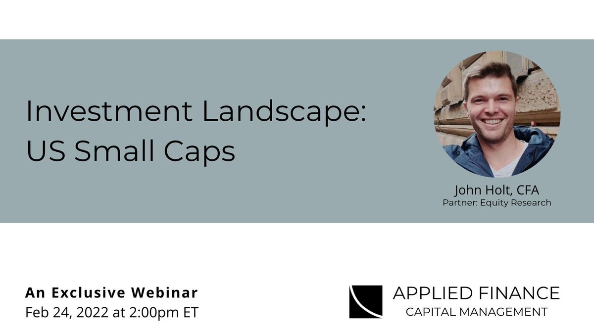 AppliedFinance's tweet photo. John Holt worked on the initial development for the Explorer strategy prior to launch in 2015 &amp; has been active in providing commentary &amp; analysis on various sectors/benchmarks since then. #SmallCaps #Finance #WealthManagement #ValuationDriven #Investment https://t.co/G5OT6jootE https://t.co/pPBRIADBo4