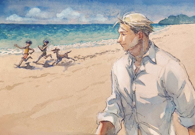 「beach blonde hair」 illustration images(Popular)