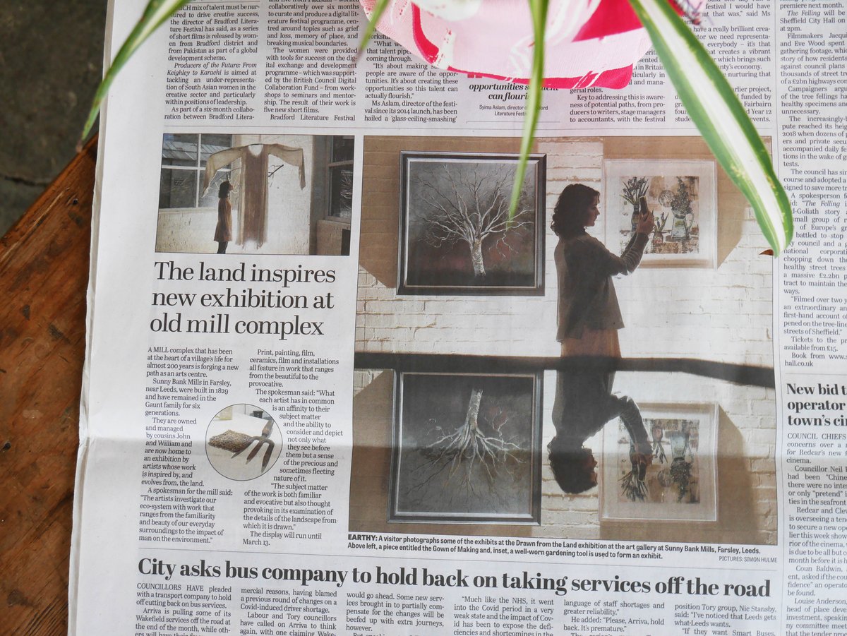 sunnybankmills's tweet photo. Spot the Sonia!

We have a couple of features in the Yorkshire Post today, all about our current exhibition 'Drawn from the Land'.

#yorkshirepost #yorkshire #yorkshirepostmagazine #drawnfromtheland #leedsexhibitions #witch #sunnybankmills #leeds #farsley https://t.co/BD5sqHC5CX
