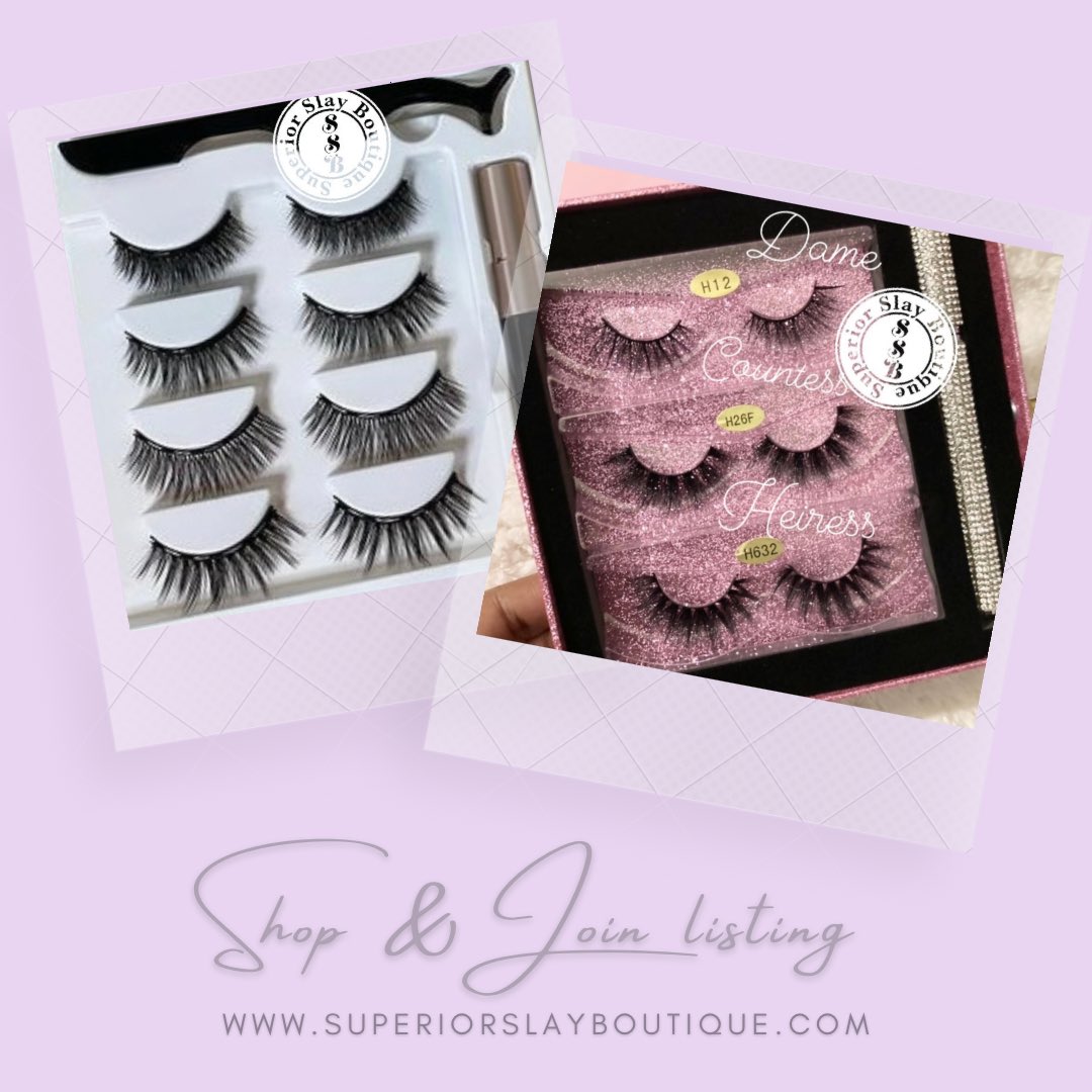 SupSlayBoutique's tweet photo. 🛍Shop &amp; Save 40% off with code: SLAYWITHLOVE just in time for 💕Valentine’s on https://t.co/O4JG9gKHAx. Enjoy savings &amp; slay in premium #MagneticLashes , #MinkLashes &amp; more @SupSlayBoutique. Follow &amp; join Superior listing for exclusive offers. #ShareTheLove #Ad #Shop #Sitewide https://t.co/6h4ZTajryJ