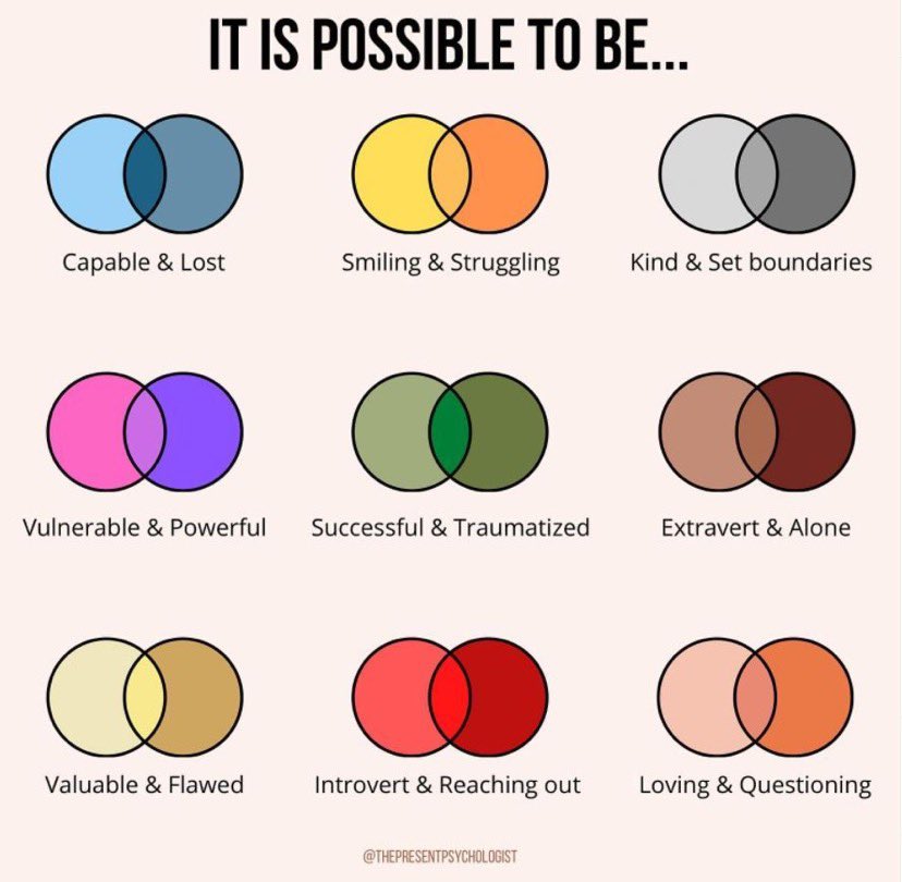 Msektateacher's tweet photo. #Mentalhealth depression, anxiety all exist on an ever changing spectrum, that can flip and switch many times in a day. The more we talk about our experiences, the more nuanced our understanding of mental health becomes. *Being human* is holding space for emotional paradoxes. https://t.co/n6fbPPuLoS