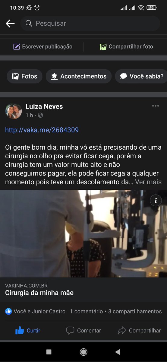 blackmonkey66's tweet image. m.facebook.com/story.php?stor…

Gente, a avô da minha namorada precisa fazer uma cirurgia, para não ficar cega, só que o valor é muito algo, e não temos como pagar, foi criado a vaquinha online, se puderem ajudar com qualquer valor,ou se não puder, compartilhem por favor