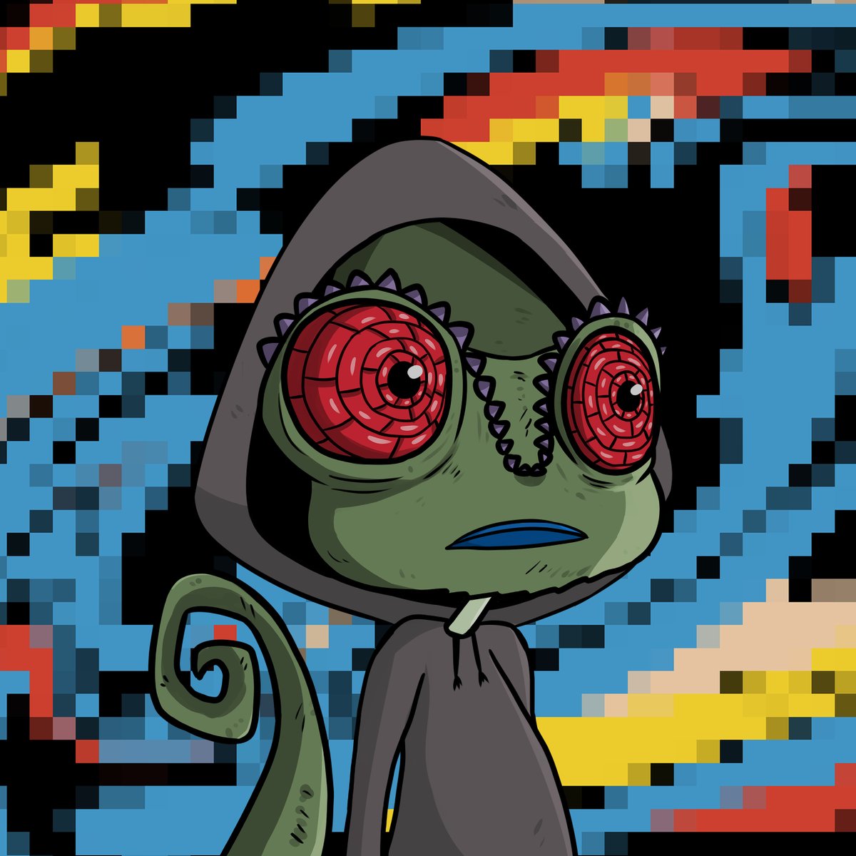 We’ve partnered with <a href="/ChameleonVille/">Chameleon Ville</a> to give away 30 Chameleon Ville whitelist spots to #SecretPunk owners!

They also created this unique 1/1 SecretPunk chameleon NFT, which one of you may end up owning…more on that later!

To enter, continue reading this thread: (1/4)