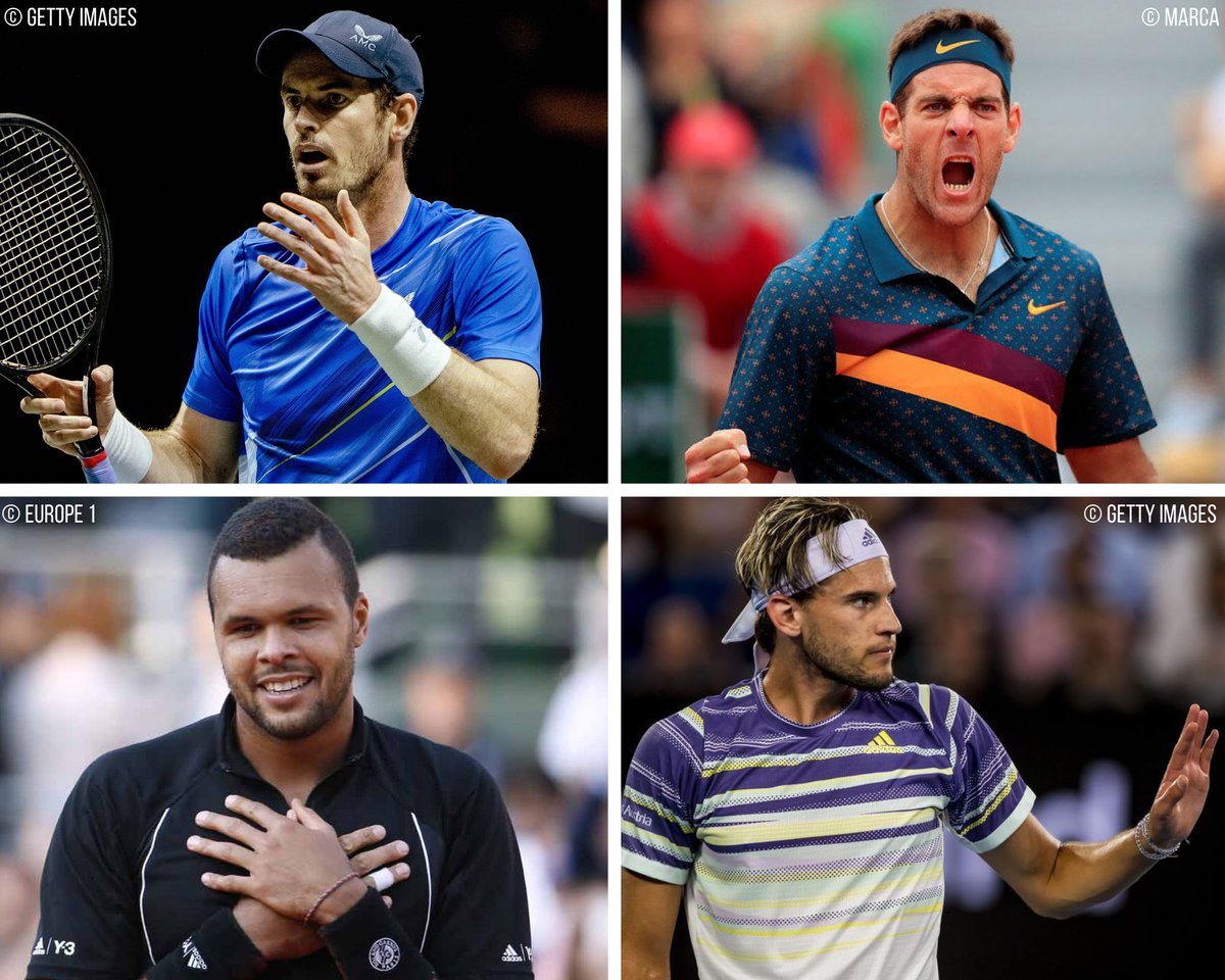 JeuSetMaths's tweet photo. 4. @delpotrojuan est l'un des 4 joueurs ayant réussi à battre au moins 4 fois chaque membre du Big 3 :
🇬🇧 Andy Murray : 11 🇨🇭 / 7 🇪🇸 / 11 🇷🇸
🇦🇷 Juan Martin Del Potro : 7 🇨🇭 / 6 🇪🇸 / 4 🇷🇸
🇫🇷 Jo-Wilfried Tsonga : 6 🇨🇭 / 4 🇪🇸 / 6 🇷🇸
🇦🇹 Dominic Thiem : 5 🇨🇭 / 4 🇪🇸 / 4 🇷🇸 https://t.co/EOlBVDzgdS
