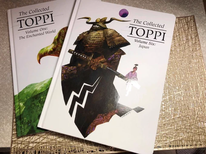 セルジオ・トッピさんの全集、ホントは順番に揃えたいのですけど、とりあえず最新刊は日本特集ということで購入。
宝物を守る埴輪とか桃から生まれない桃太郎とか気になる所もありますが、当然ながら絵が圧巻 