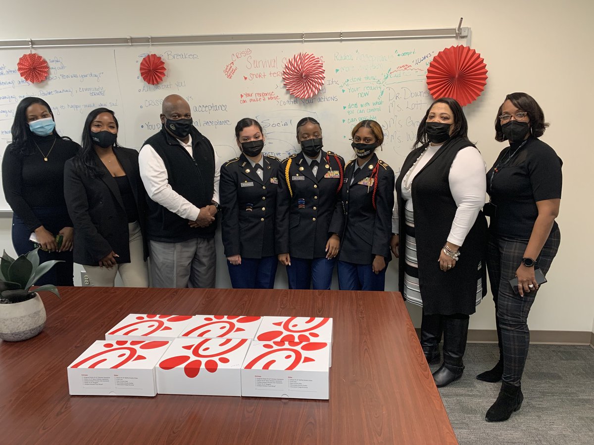 Our small token of appreciation for what these "awesome" counselors do for scholars everyday. Thanks for your support of JROTC #yourock