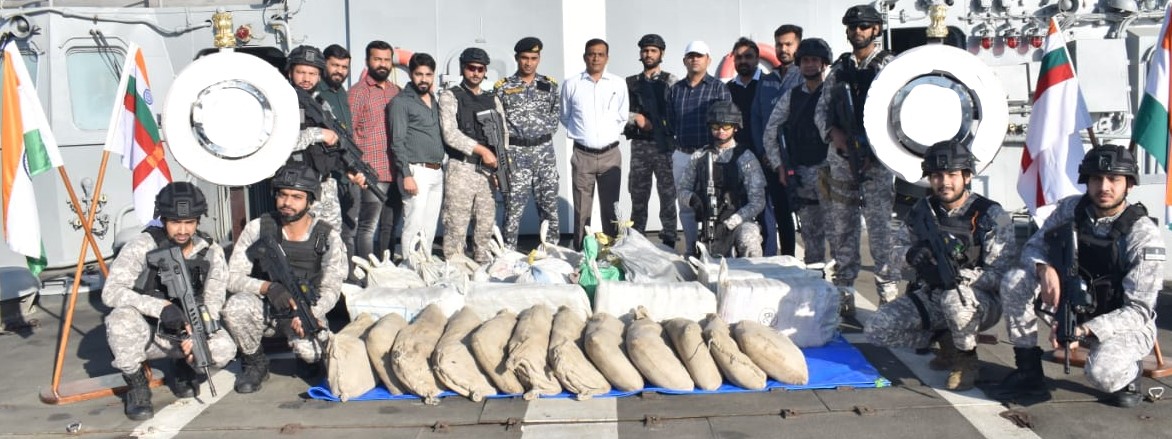 Rs. 2,000 crore drugs seized in he high seas off Gujarat coast
