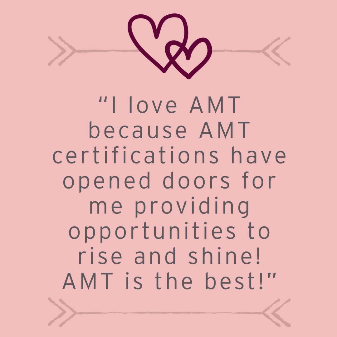 americanmedtech's tweet photo. Before Valentine's Day, we're sharing 14 days of why members love AMT.  This is why Sujanalatha (RMA)(RPT)(AHI)AMT loves us! #RepresentAMT https://t.co/1H9NTPVDDA